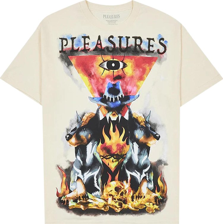 Pleasures Holy T Shirt Natural