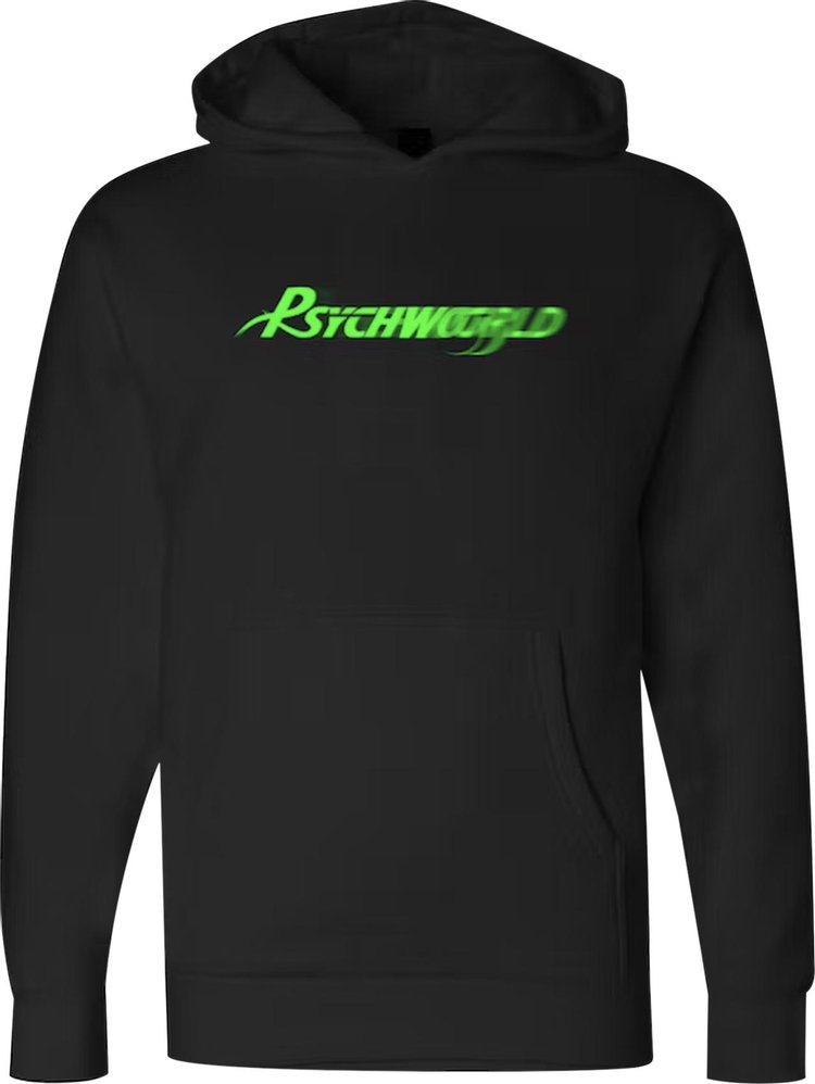 Psychworld Speed Logo Hoodie 'Black/Lime'