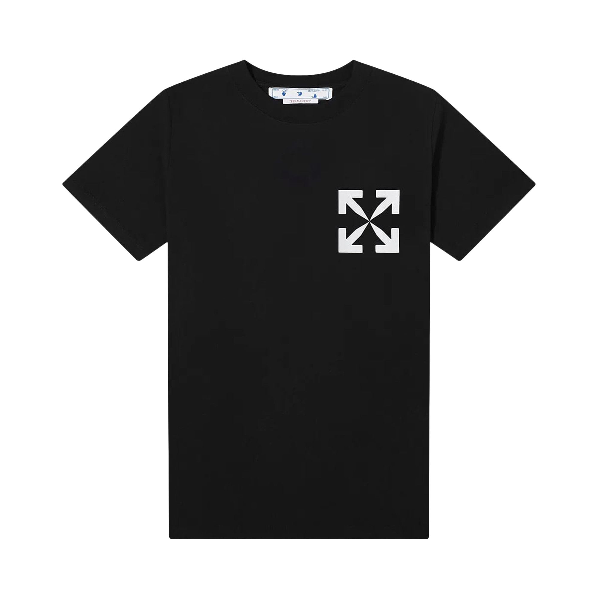 【送料&関税込】Off-White Cropped T-shirt With Arrow Motif Off-White Arrows-Motif Cotton T-Shirt In White - 53% Off