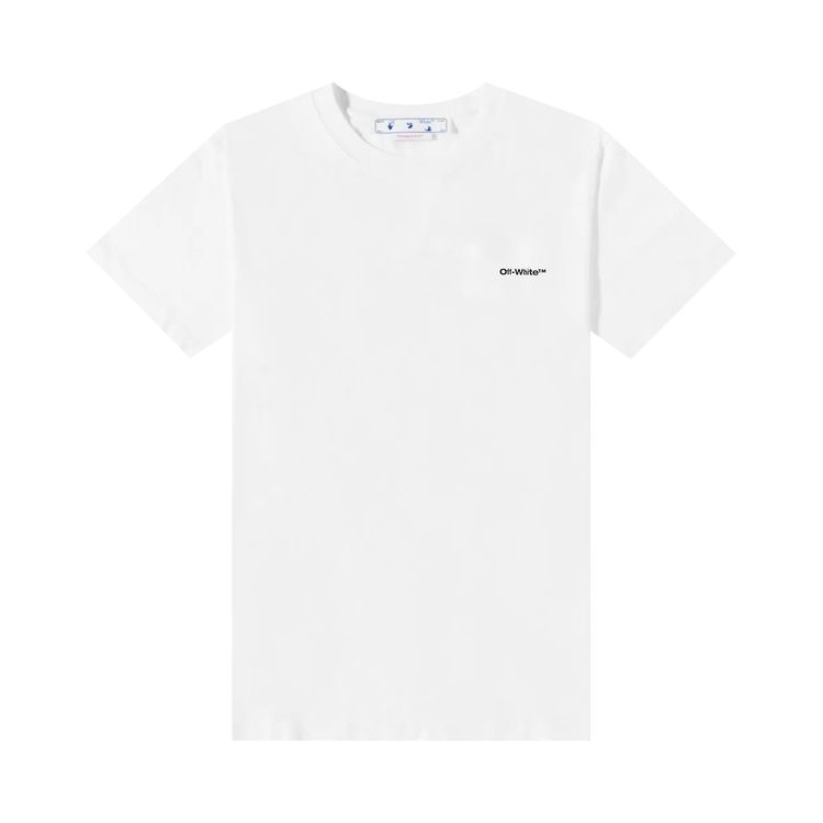 Off White Wave Diag T Shirt White