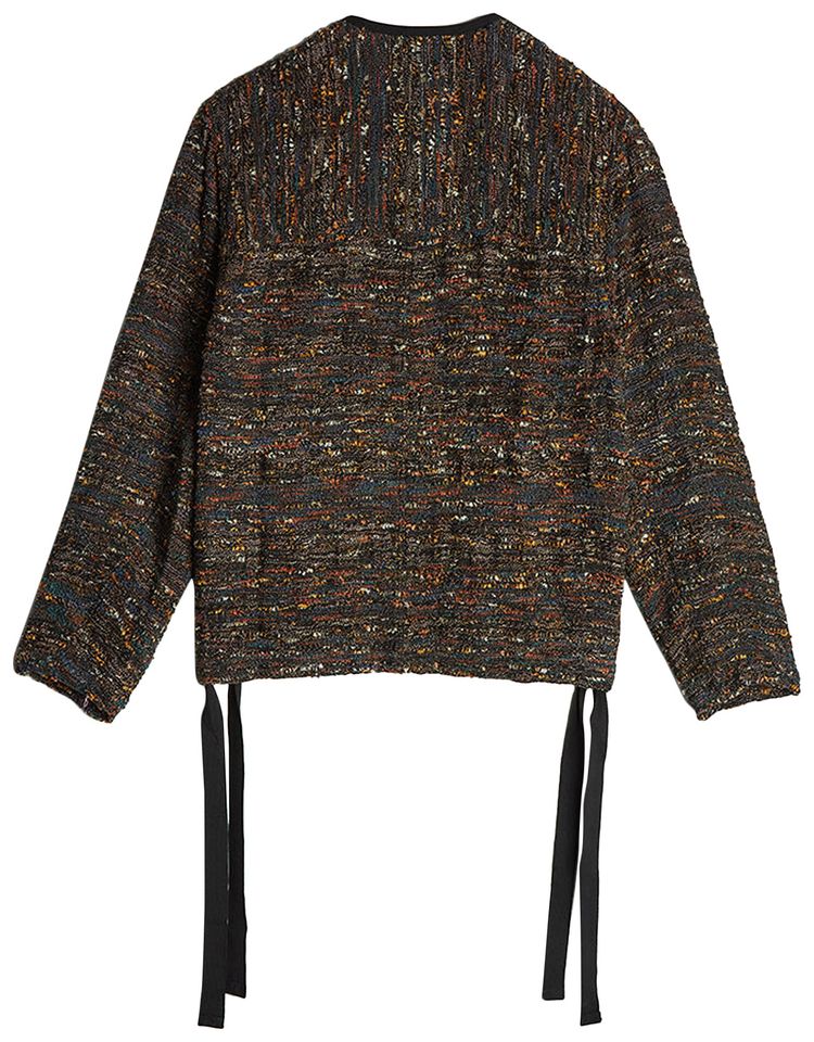 Song for the Mute Collarless Patch Pocket Jacket Multicolor