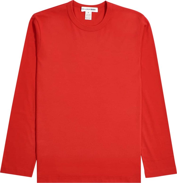 Comme des Garçons SHIRT Back Print Long-Sleeve T-Shirt 'Red'