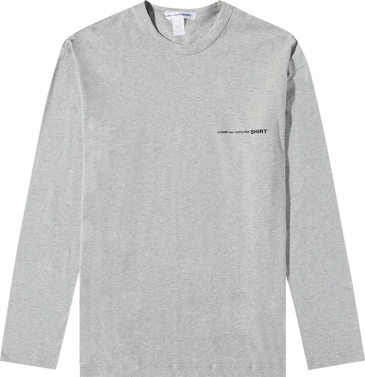Comme des Garçons SHIRT Logo Long-Sleeve T-Shirt 'Grey'