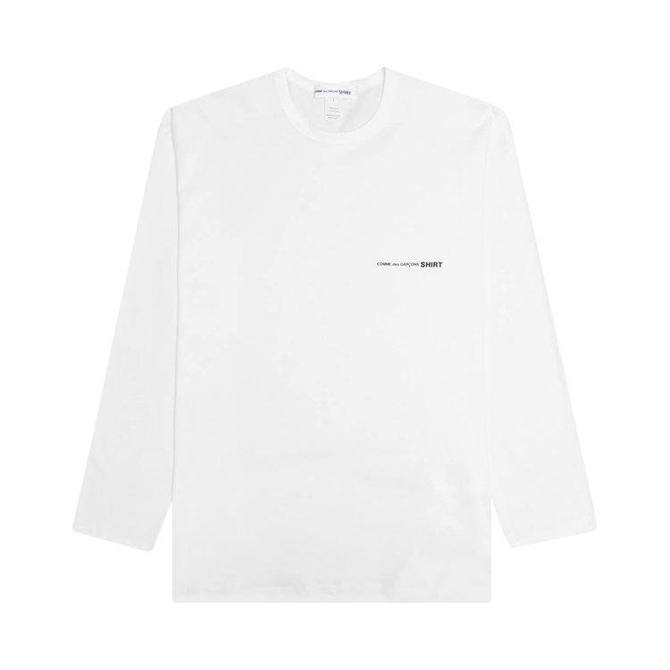Comme des Garçons SHIRT Logo Long-Sleeve T-Shirt 'White'