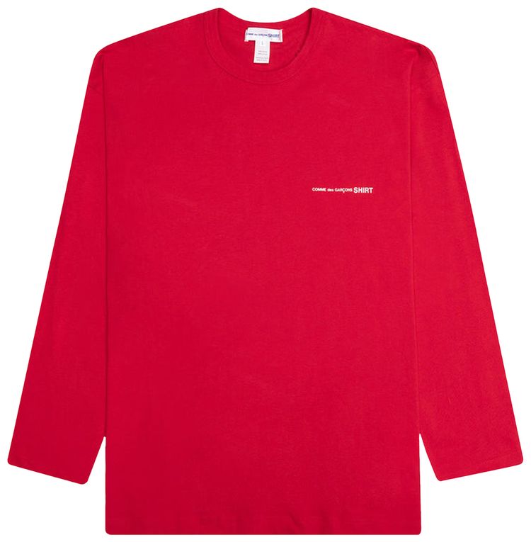 Comme des Garcons SHIRT Classic Long Sleeve T Shirt Red