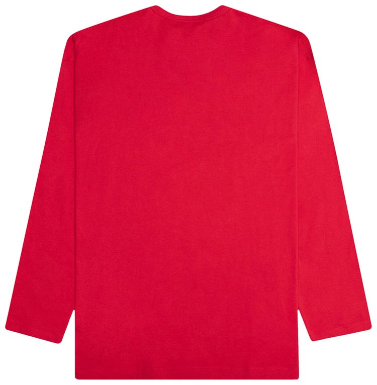 Comme des Garcons SHIRT Classic Long Sleeve T Shirt Red