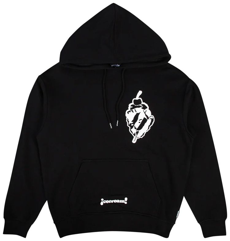 Icecream Spoon Hoodie Black