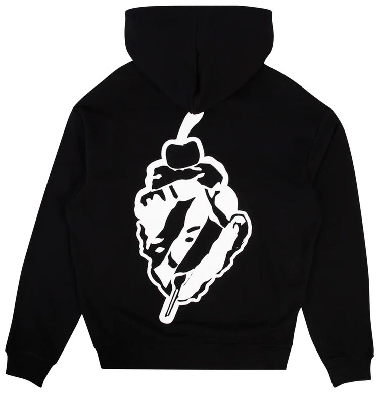 Icecream Spoon Hoodie Black