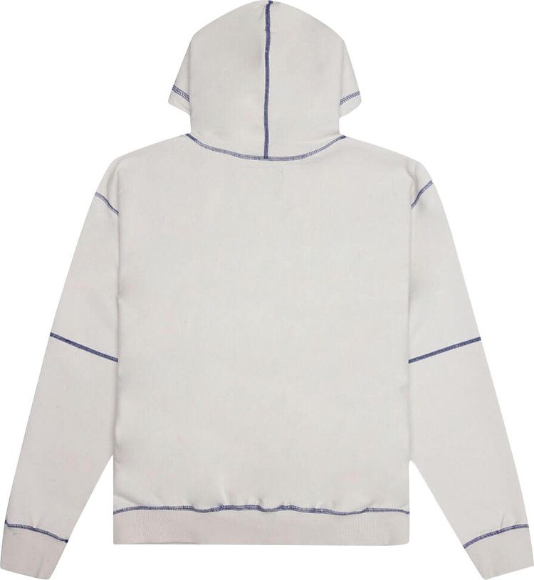 Awake NY Contrast Stitch Script Logo Hoodie Cream