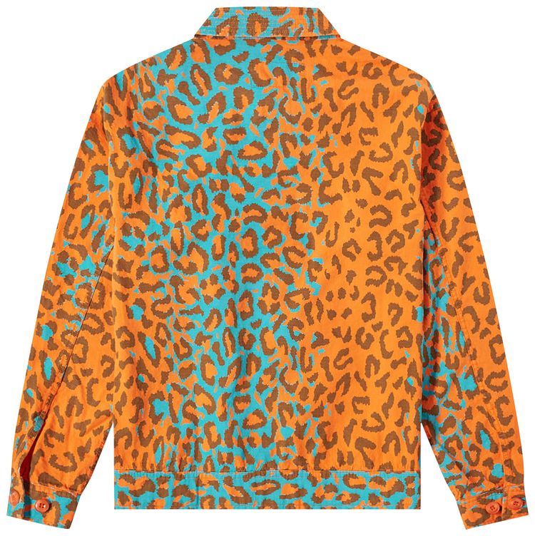 Awake NY Cargo Collard Military Jacket Leopard