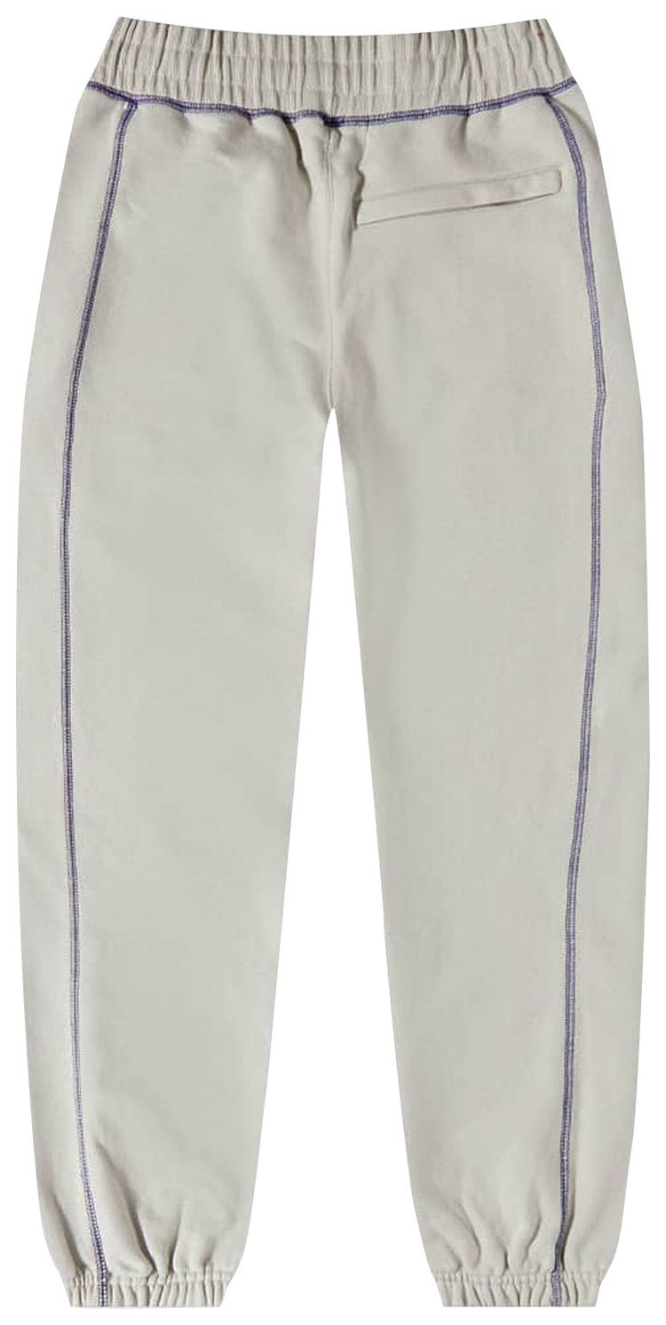 Awake NY Contrast Stitch Script Logo Sweatpant Cream