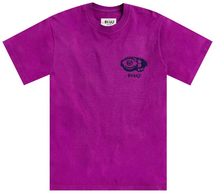 Awake NY Pothole T Shirt Magenta