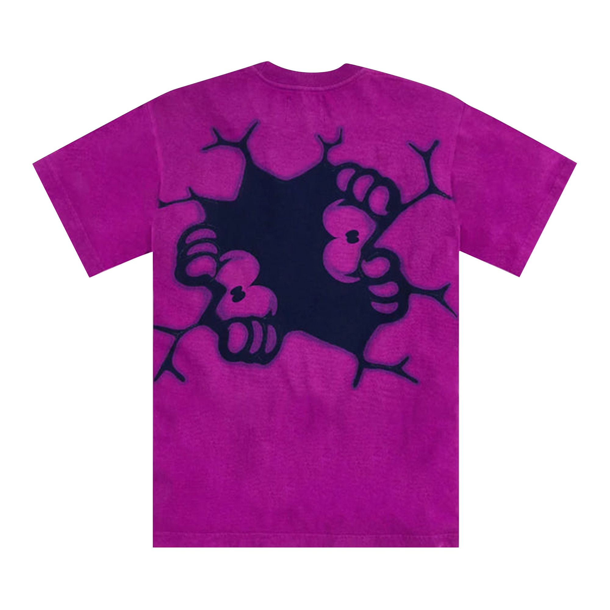 【R'ma✧】Spellout Embroidered TJ Buy Awake NY Pothole T-Shirt 'Magenta' - AWK SU22 TS003 MAGE