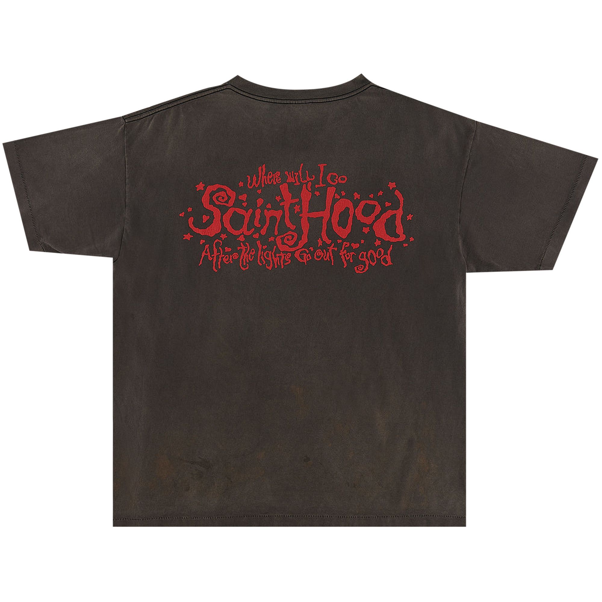 Buy Saint Michael Saint Hood T-Shirt 'Black' - SM S22 0000