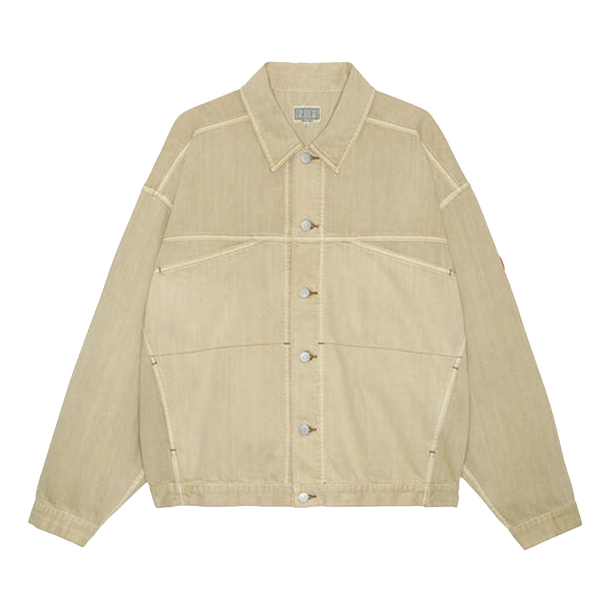 人気メーカー・ブランド Buy Cav Empt Overdye Colour Light Denim Jacket 'Beige/Black ジャケット・アウター