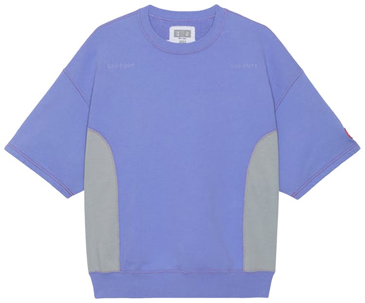 Cav Empt Side Panel Short Sleeve Crewneck Purple