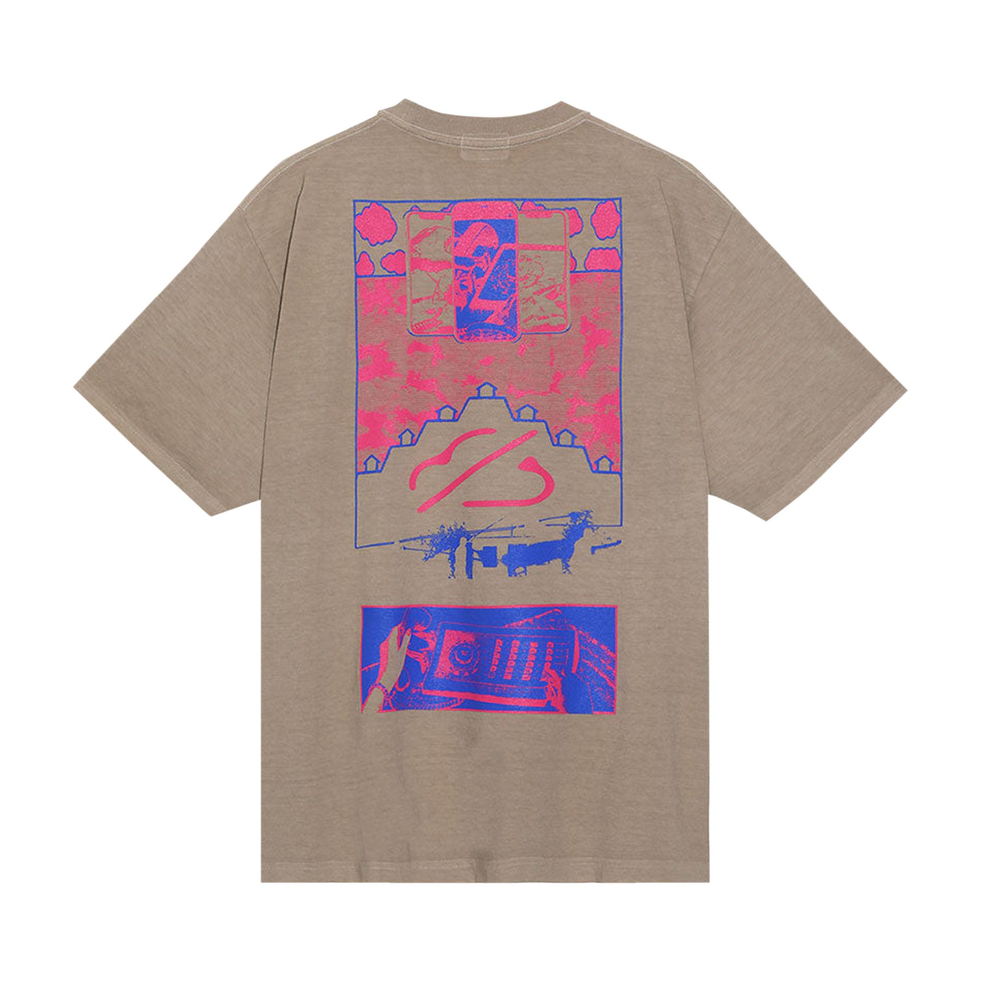 Size xxl Cav Empt Overdye MD Purple Cloud T-Shirt 'Beige'