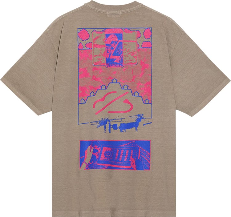 Cav Empt Overdye MD Purple Cloud T Shirt Beige