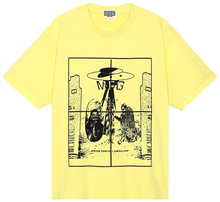 Cav Empt Overdye KL MFG T Shirt Yellow