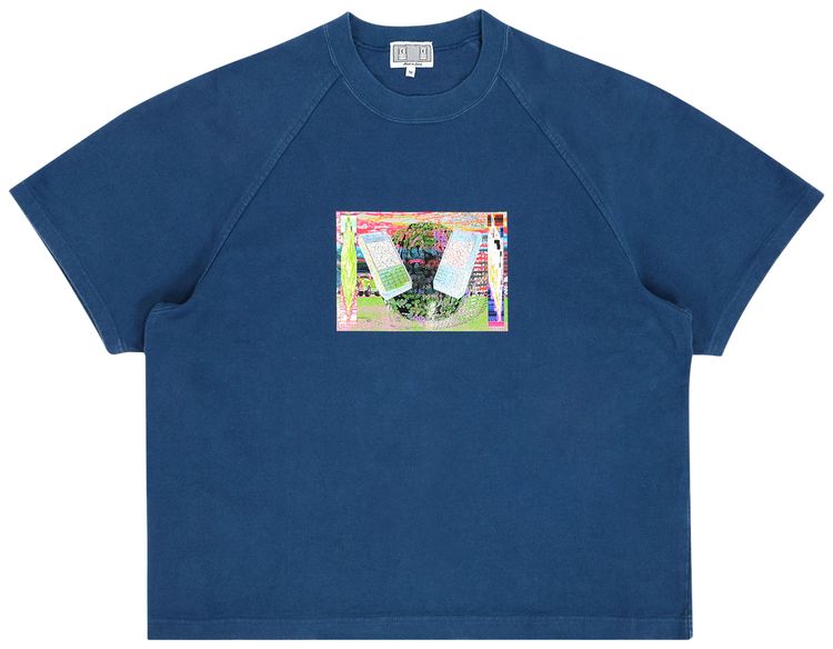 Cav Empt Overdye Raglan Heavy T Shirt Navy