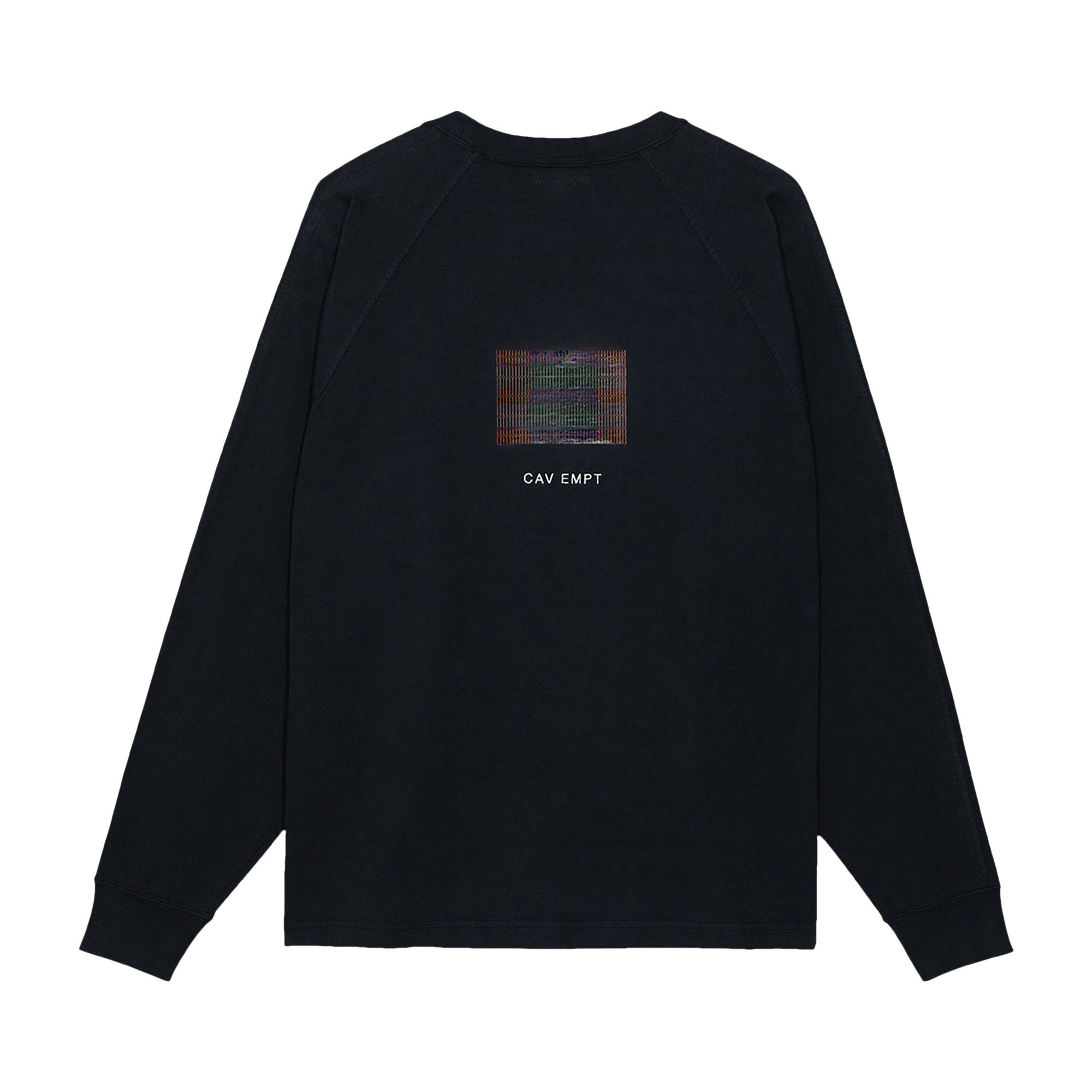 送料無料 ギフト Empt Cav Buy Overdye 'Black T-Shirt Long-Sleeve Heavy Raglan トップス