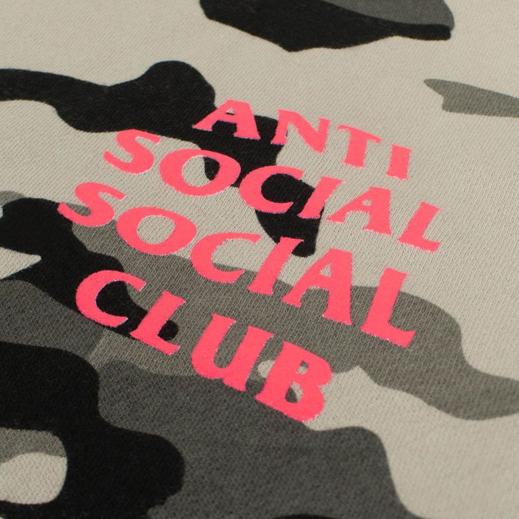 Anti Social Social Club Frozen ASSC Hooded Sweatshirt Green Camo