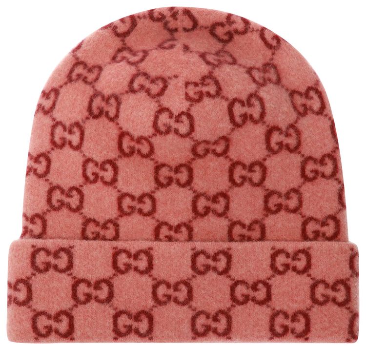 Gucci Patterned Beanie Pink