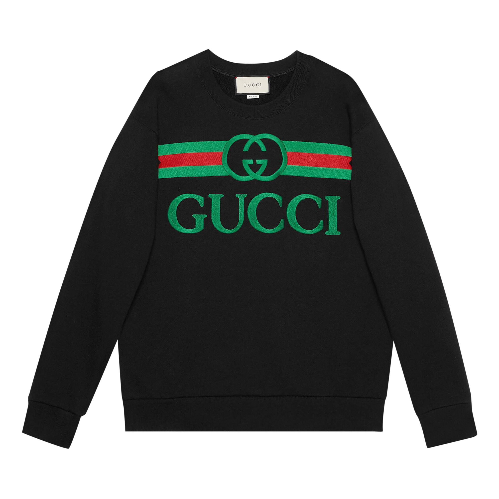 Oversize sweatshirt with gucci logo top