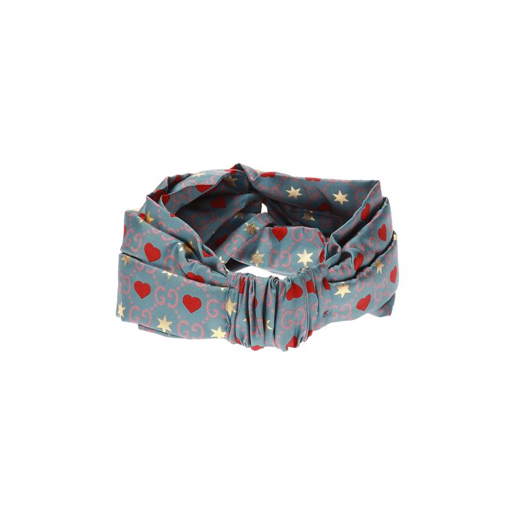 Gucci Silk Headband Blue