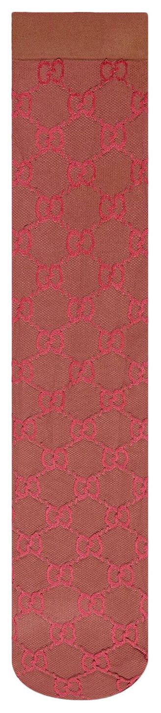 Gucci Jacquard Socks Tan