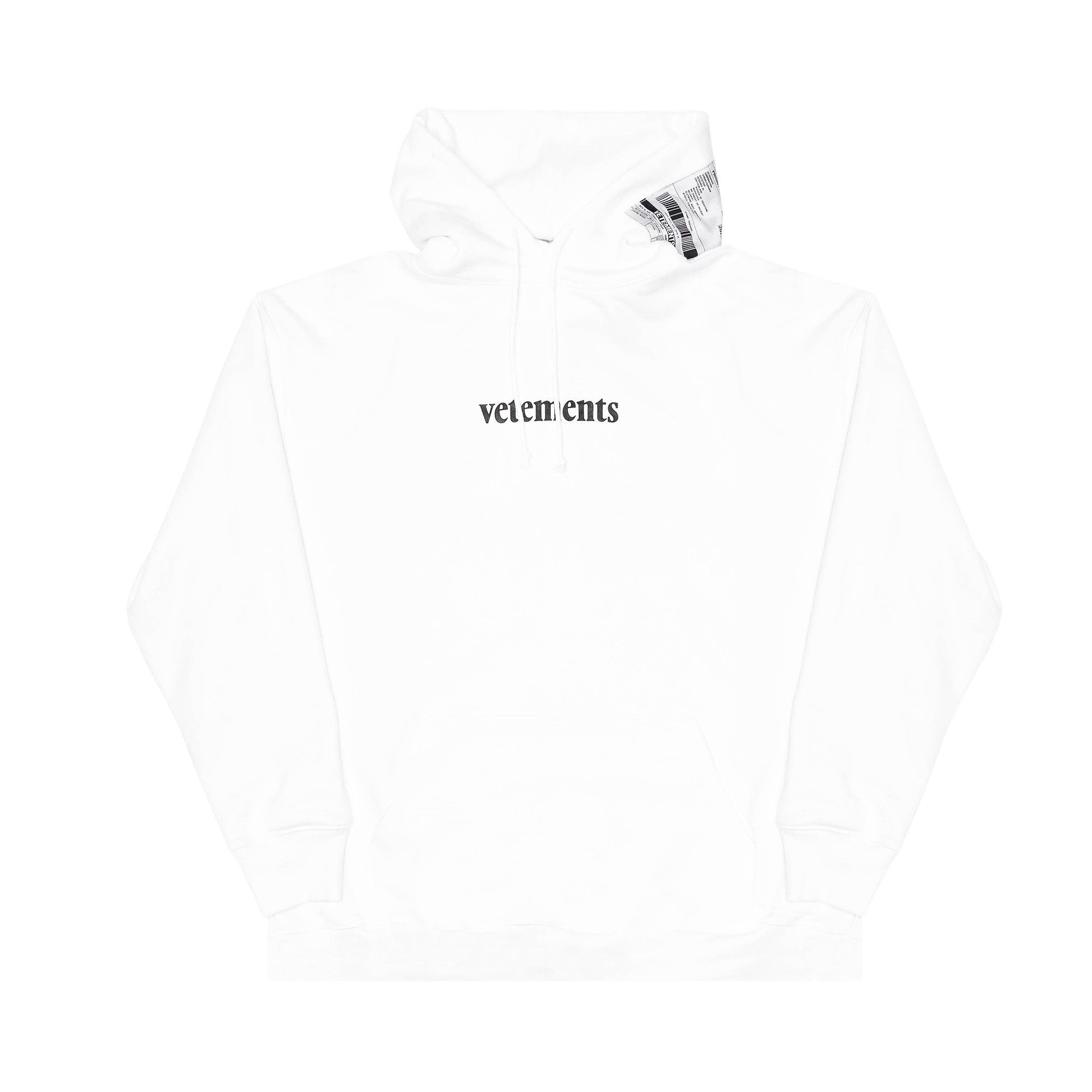 Vetements hoodie white new arrivals