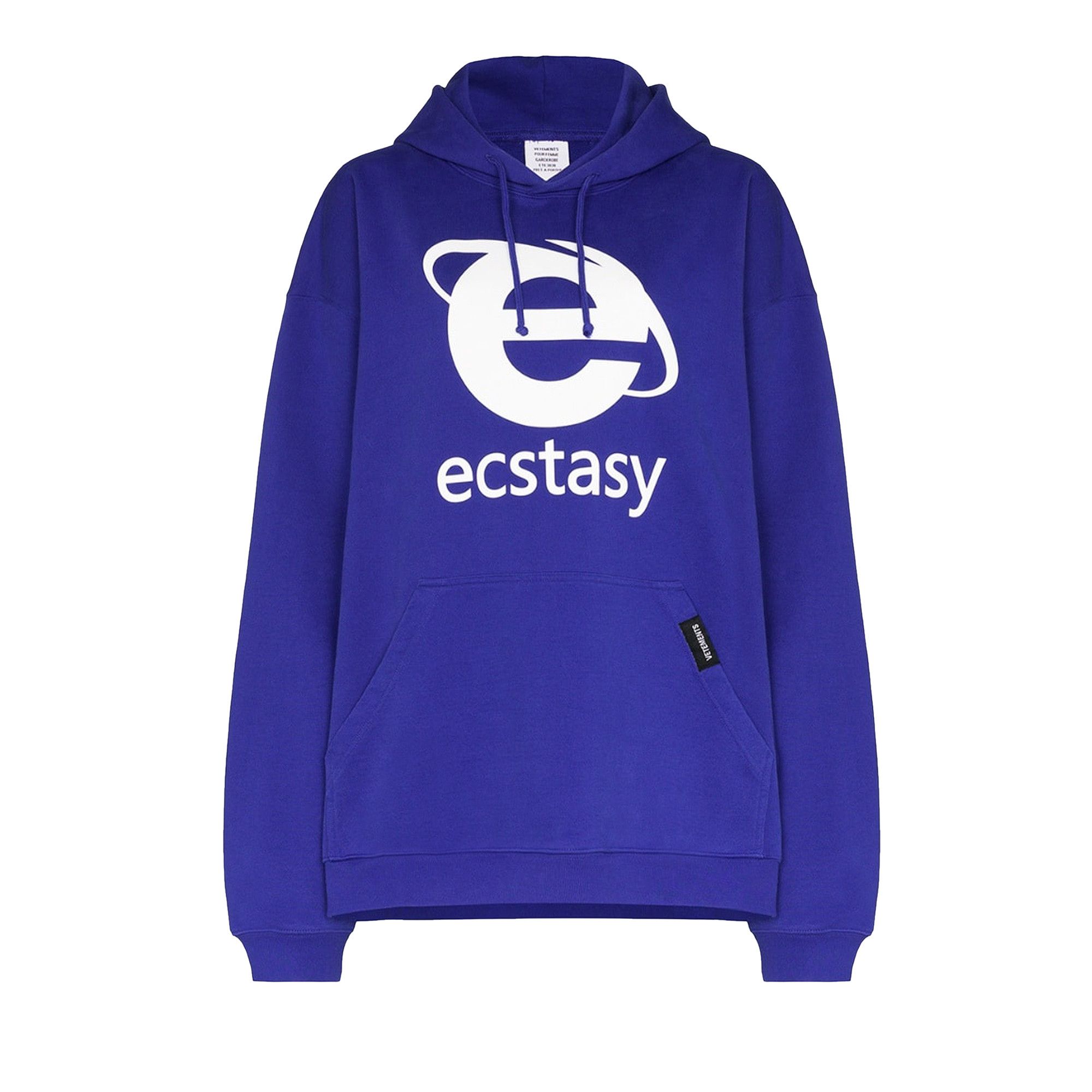 Buy Vetements Ecstasy Oversized Hoodie Blue SS20TR368 1624