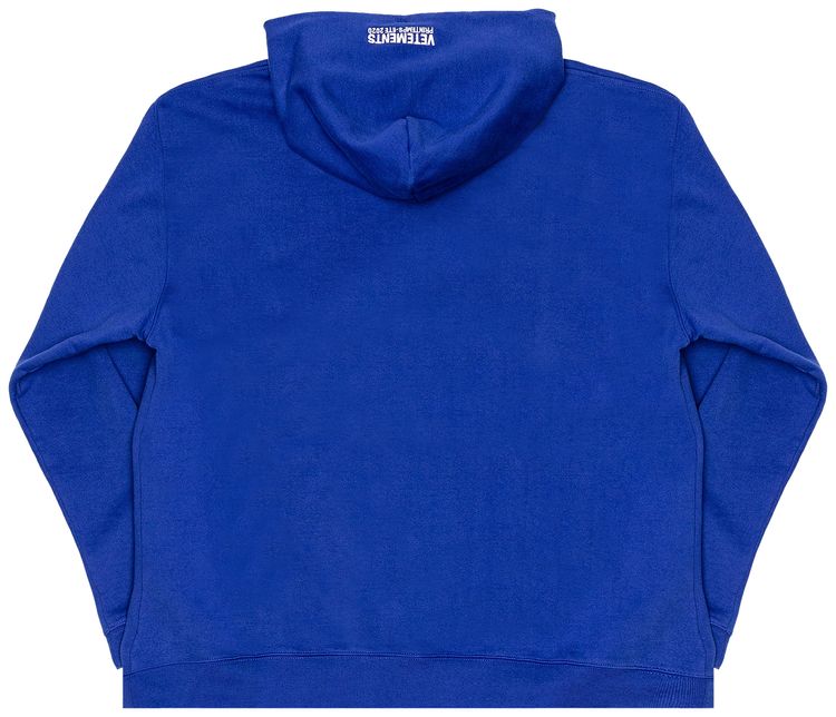 Vetements Ecstasy Oversized Hoodie Blue