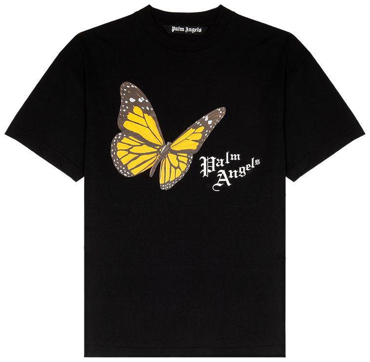 Palm Angels Butterfly T Shirt Black