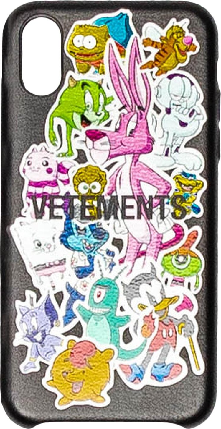 Vetements Monsters Stickers iPhone XS Case 'Black'