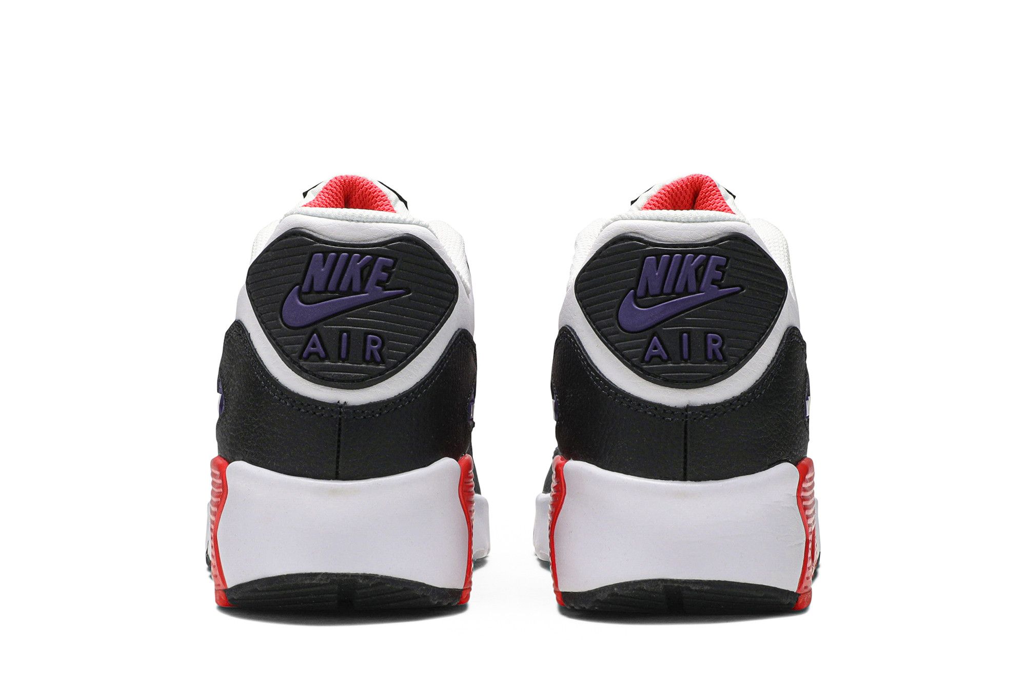 Buy Air Max 90 Leather GS 'White Bright Crimson' - 833412