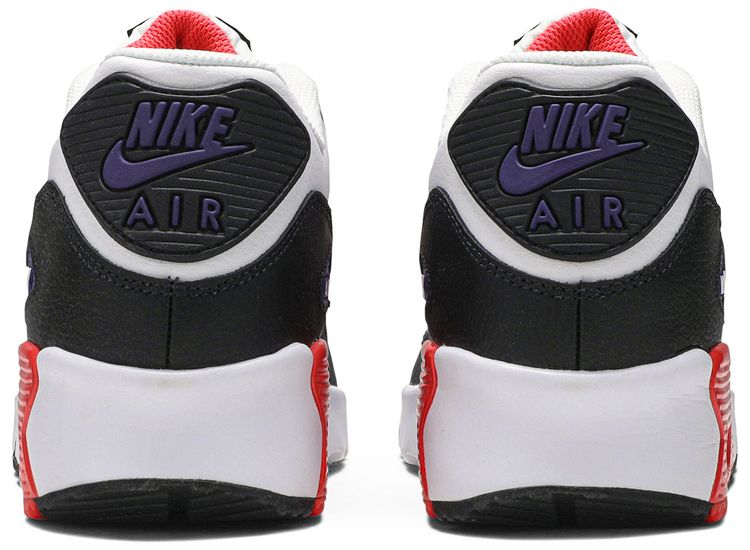 Nike Air Max 90 Leather GS White Bright Crimson