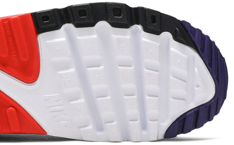 Nike Air Max 90 Leather GS White Bright Crimson