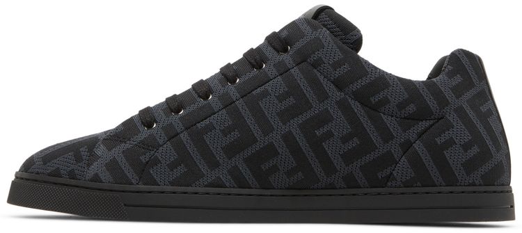 Fendi FF Motif Lace Up Low Black