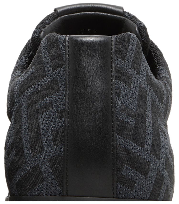 Fendi FF Motif Lace Up Low Black