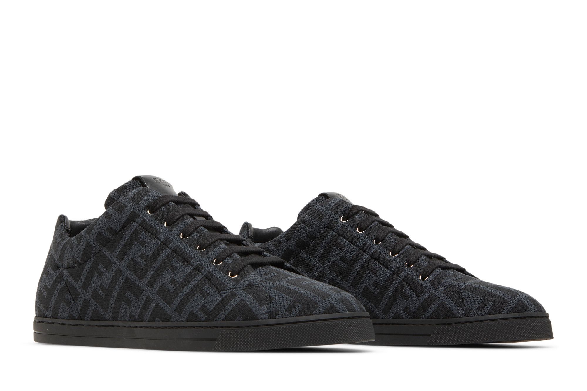 Buy Fendi FF Motif Lace Up Low 'Black' - 7E1258 A7MY F18SR Buy Fendi FF Motif Lace Up Low 'Black' - 7E1258 A7MY F18SR