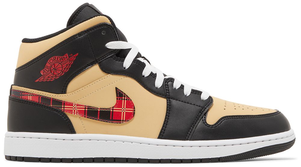 Air Jordan 1 Mid SE 'tartan Swoosh