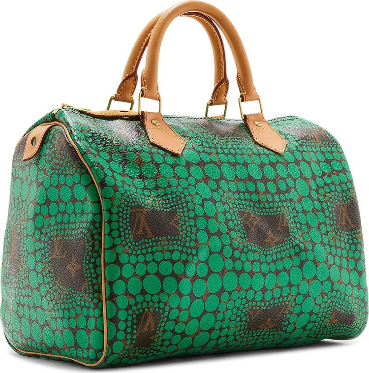 Yayoi Kusama x Louis Vuitton Monogram Dots Infinity Speedy 30 In Green