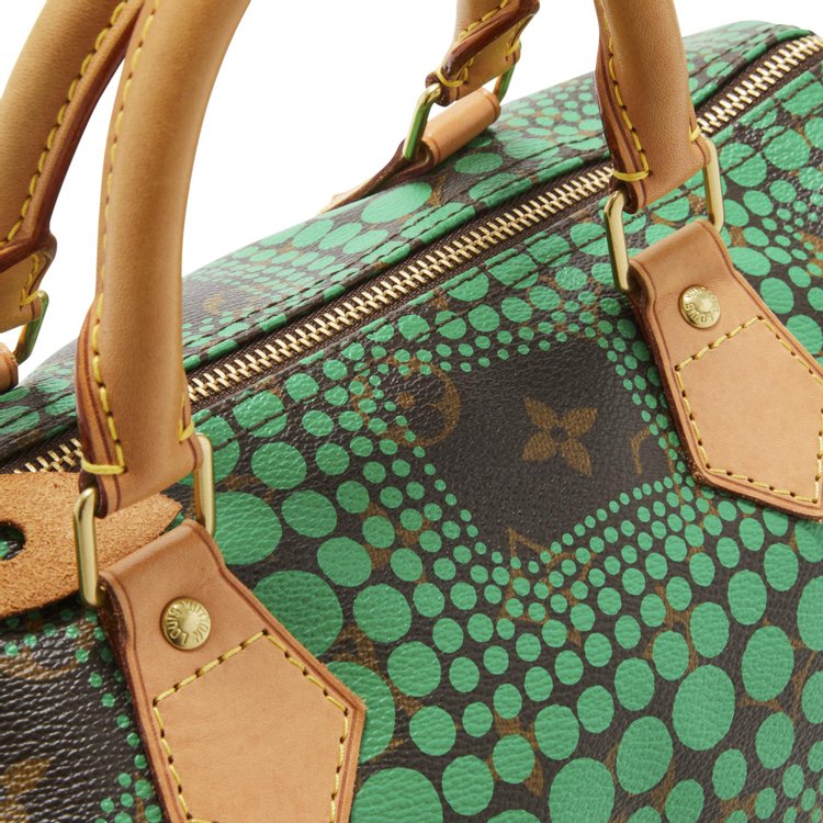 Yayoi Kusama x Louis Vuitton Monogram Dots Infinity Speedy 30 In Green