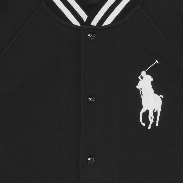 GOAT Exclusive Polo Ralph Lauren Fleece Baseball Jacket In Black