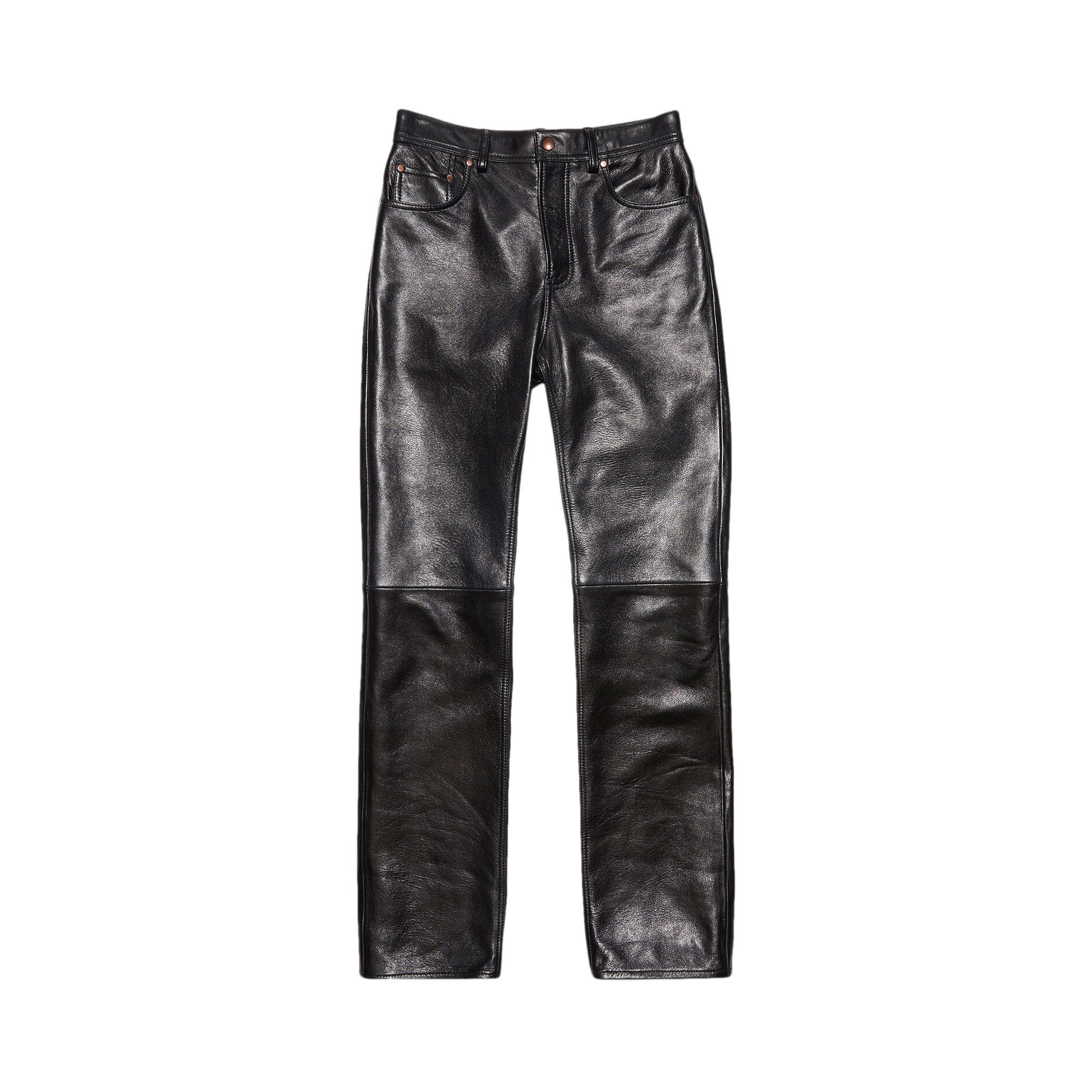 Acne studios discount leather trousers