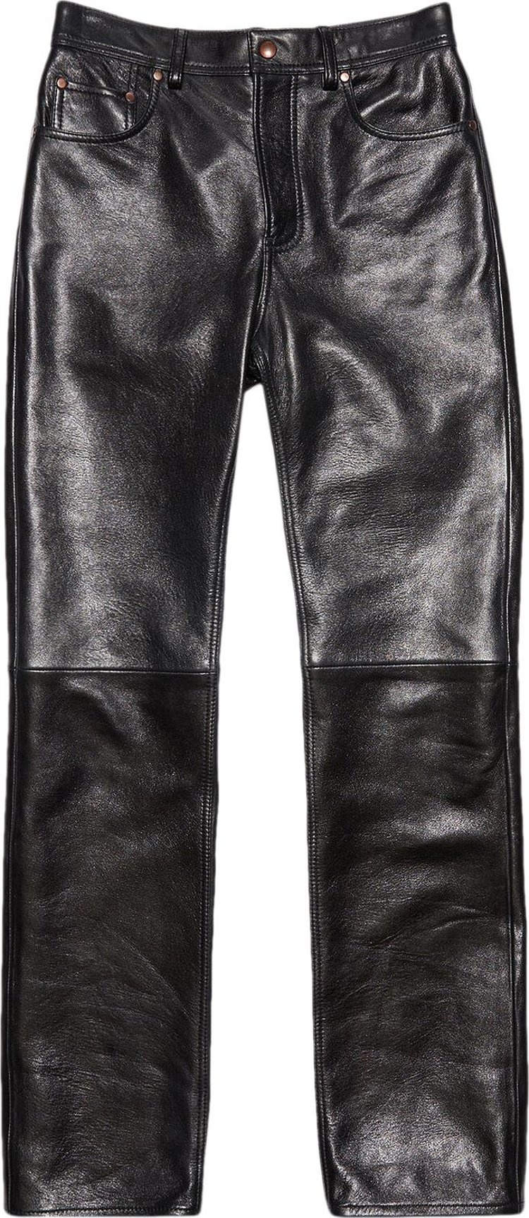 Acne Studios Leather Trousers 'Black'