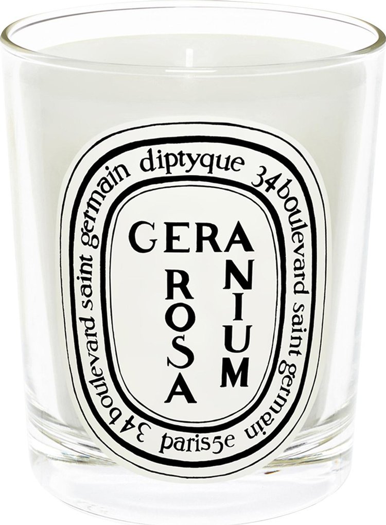 Diptyque Geranium Rosa Candle White