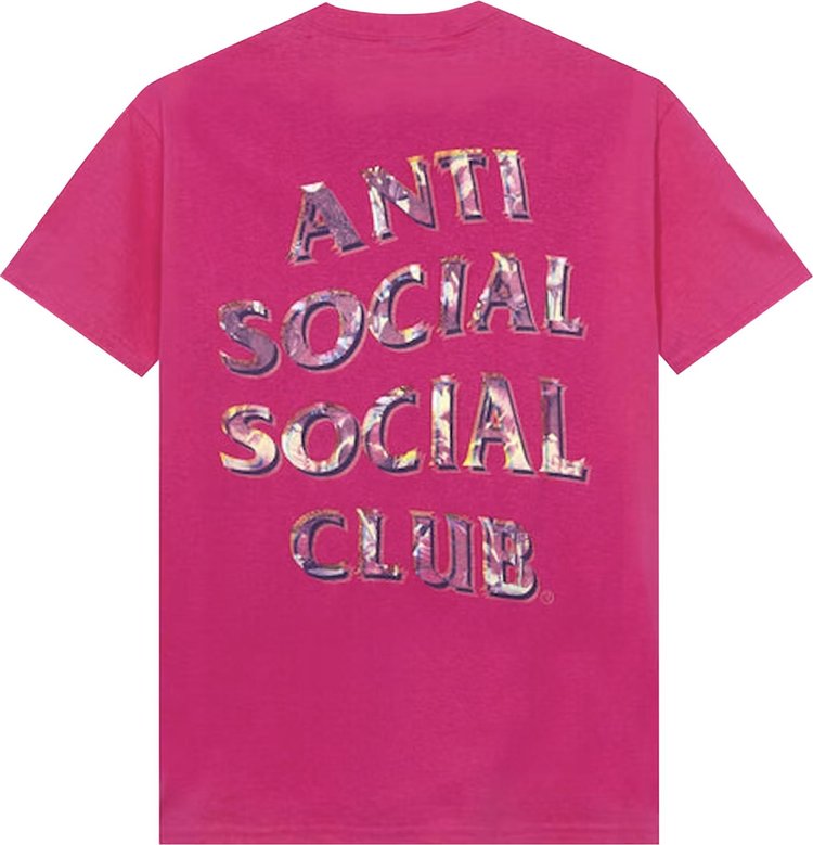 Anti Social Social Club Layer Lock Hot Tee Pink