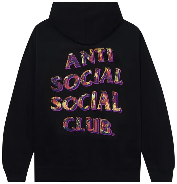 Anti Social Social Club Layer Lock Black Hoodie Black